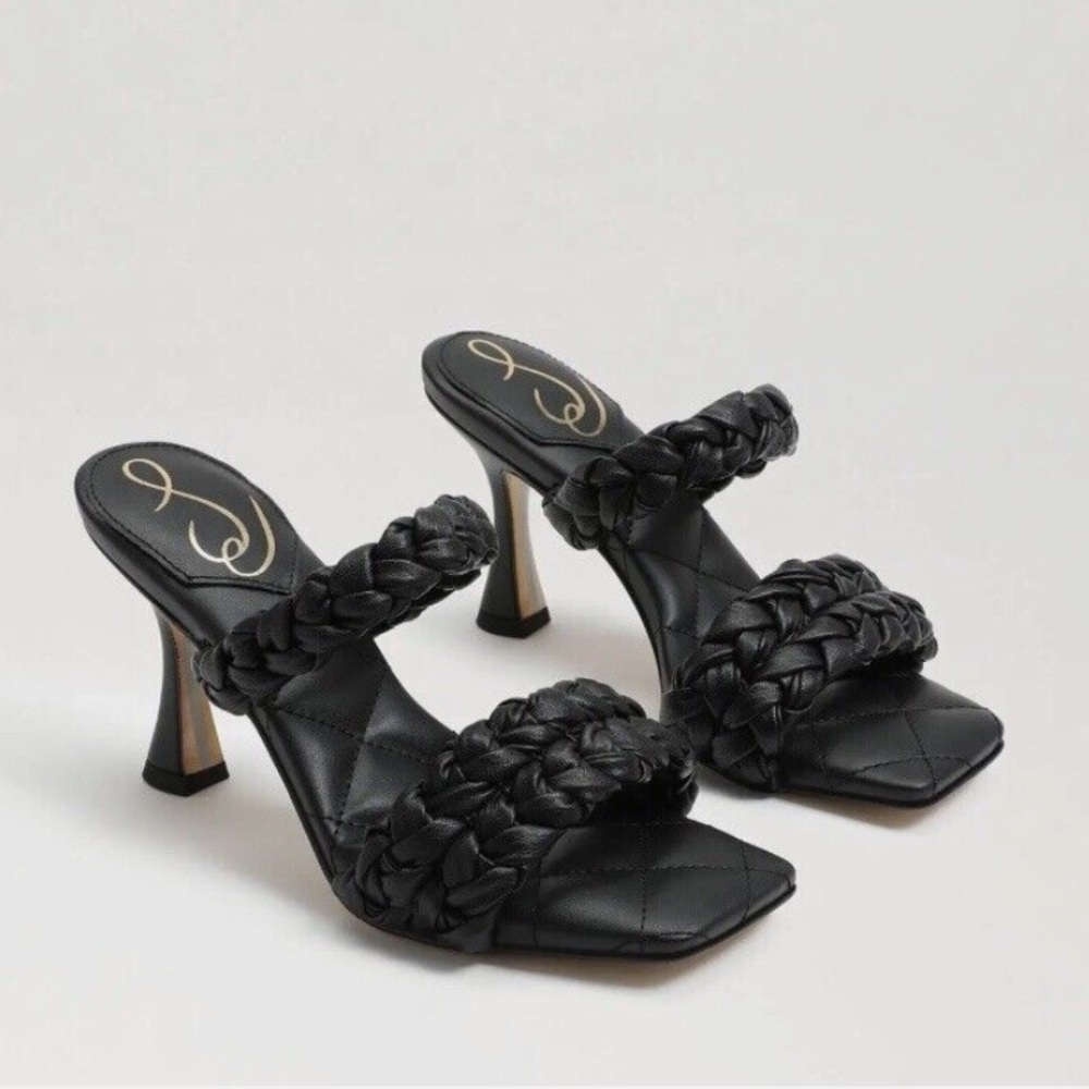 Sam Edelman Women's Meghan Black Braid Slide Sandal Shoe Size 9